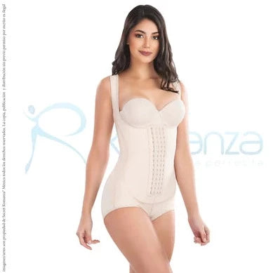 Faja colombiana body postquirúrgico 4 líneas de broches Mod. 3201
