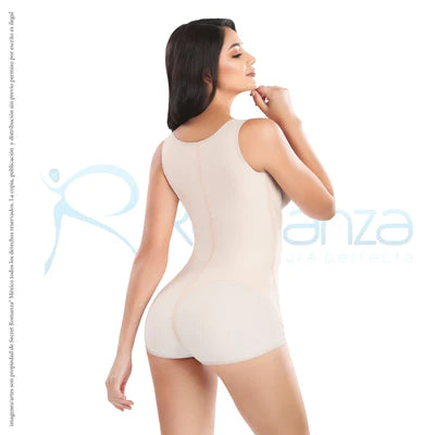 Faja colombiana body postquirúrgico 4 líneas de broches Mod. 3201