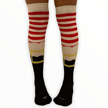 Calceta medieta navideña bota de santa claus unitalla Leka