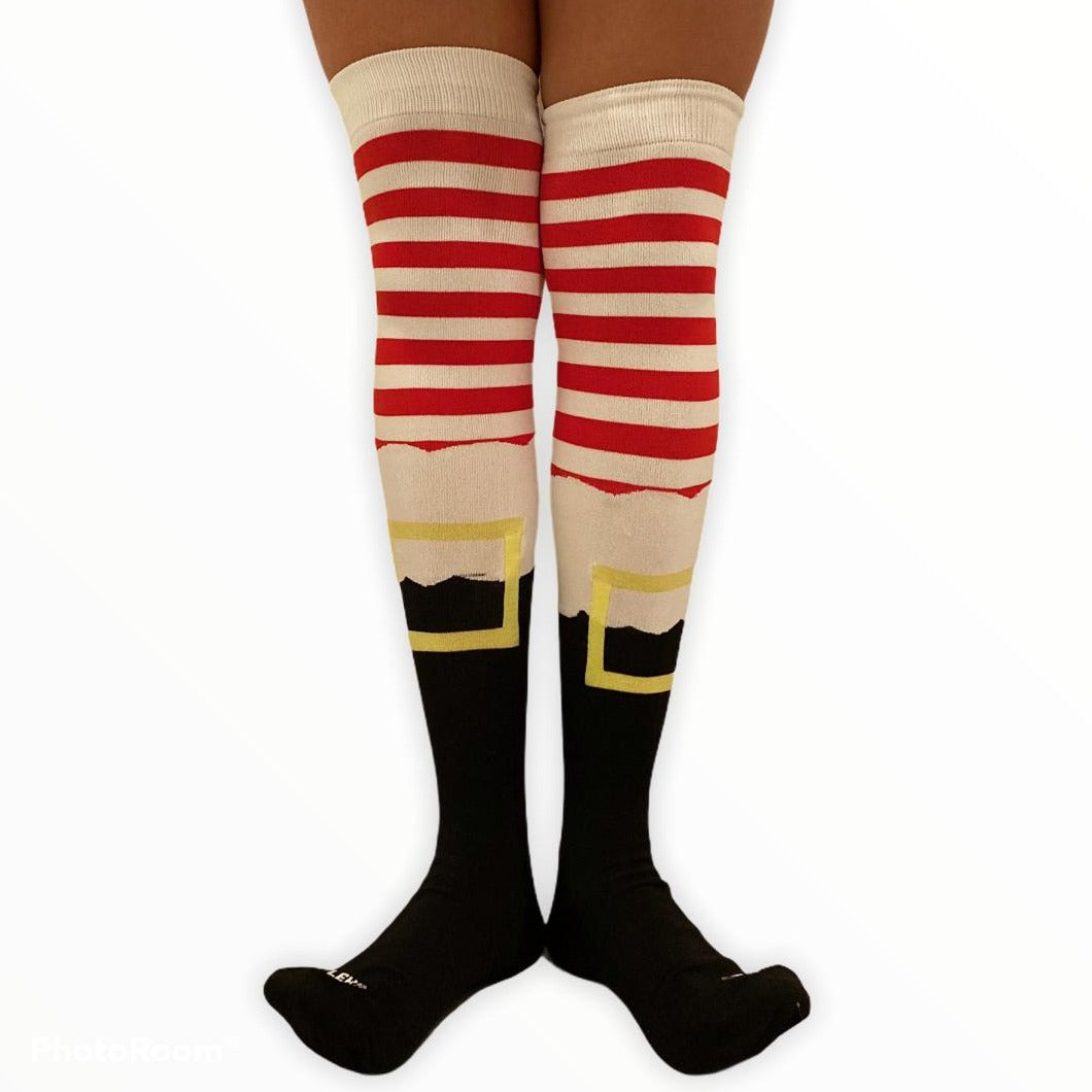 Calceta medieta navideña bota de santa claus unitalla Leka